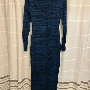 Moda International Navy Long Sleeve Dress